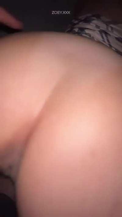 Pull down her skirt and put her ass in the air