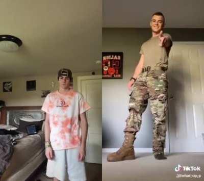 The guy on the left had the perfect response to this cringe