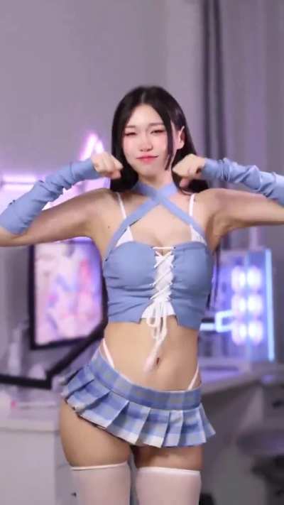 Microskirt and thigh highs