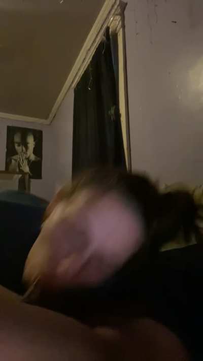 Making me choke on it before work 🤭🤩