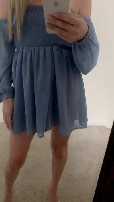 She can wear this dress every day with me