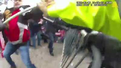 Justice Dpt. released new video from the Capitol Riot today. Imagine being one of these officers...