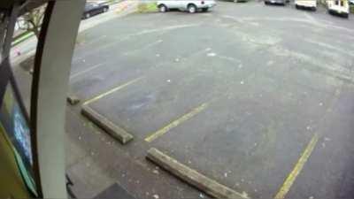 A guy almost got split in half by a 4-foot saw blade in Oregon