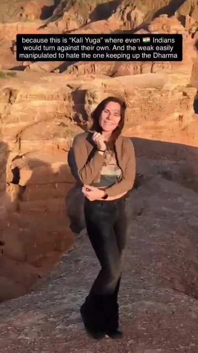 White wife defending her indian husband