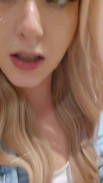 We got caught during a cum walk[ they noticed LOL]