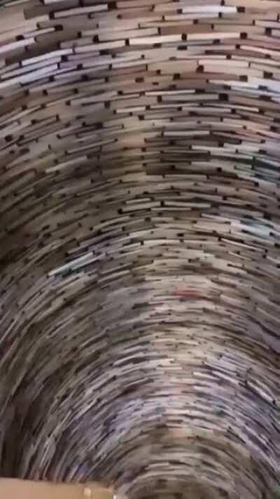 Book Tower in Prague Library, Czech Republic 🇨🇿 📚