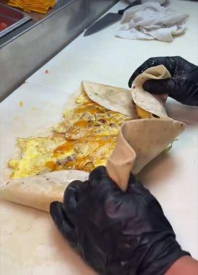 Churro brunch pancake burrito