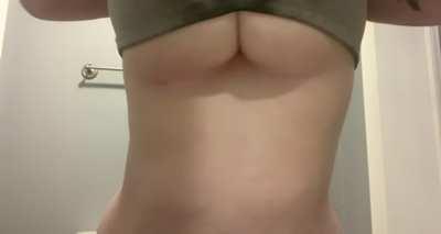 Dropping my huge tits for you OC