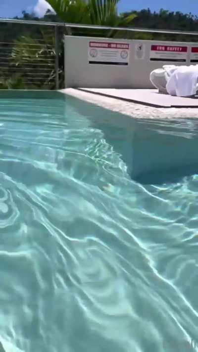 Lilith Cavaliere in the pool