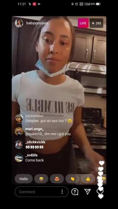 Babyrußßia nipple show at start and rest is just twerk