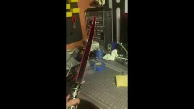 My Darksaber blade! Source: The Saber Trade