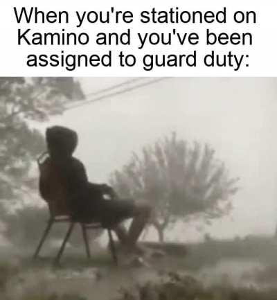 Good soldiers wear a warm coat