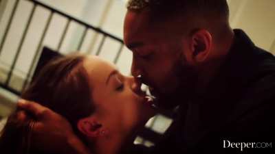 Naomi Swann erotic spit in mouth and passionate kissing with Micky Mod