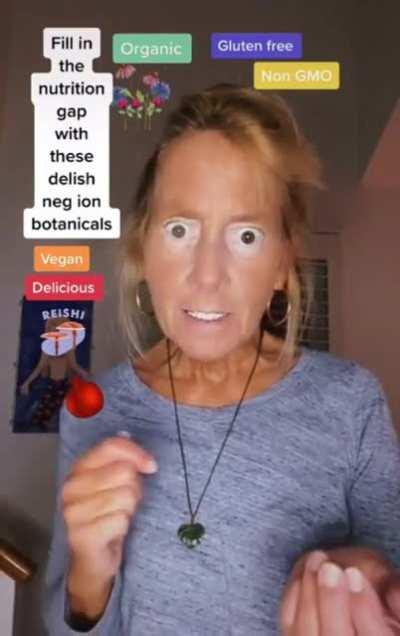 Lady offering you strange candy