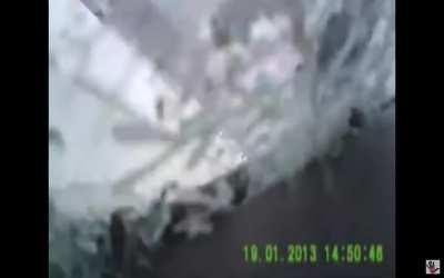 Russia: SUV obliterates 2 cars