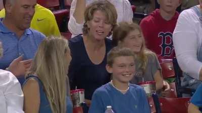 This young lady might have just fallen in love.