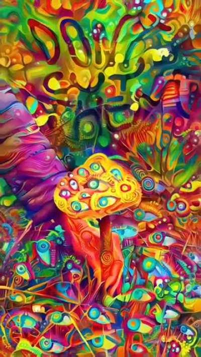 Animation with mushrooms