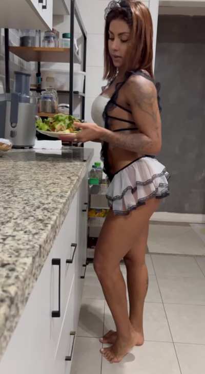 Your little sex toy has finished his salad for your lunch. MY OWNER now orders what?