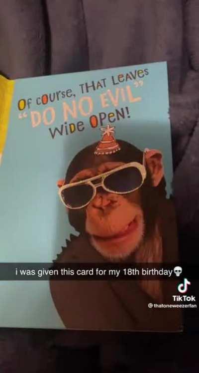 Moldy Birthday Card