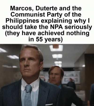 Marcos, Duterte and the Communist Party of the Philippines explaining to me why I should take the NPA seriously (they have achieved nothing in 55 years)