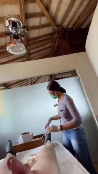 He couldn't hold it during waxing