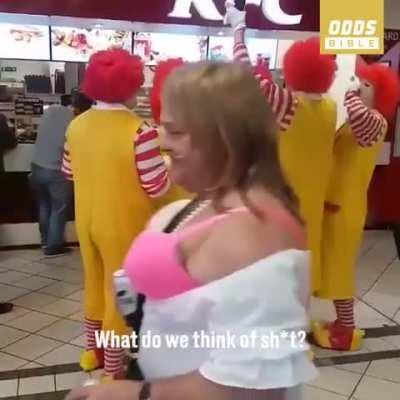 When the McDonald's ultras travel to KFC away