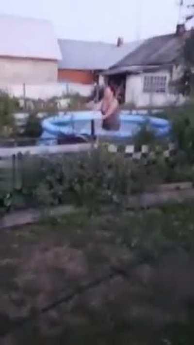 Drunk Babushka diving 10/10