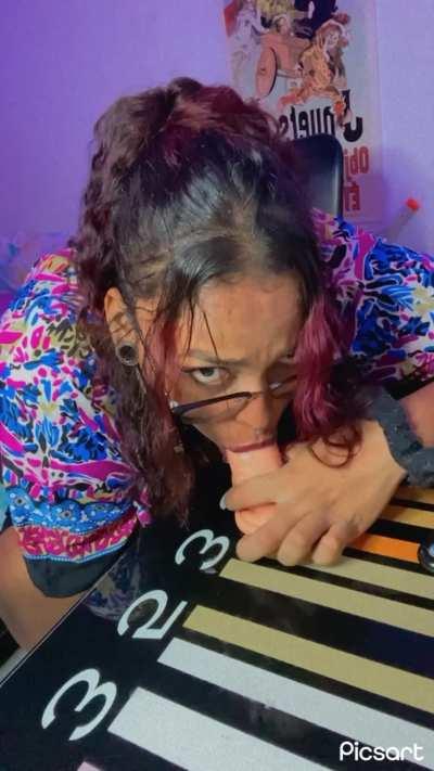 Keep pushing. Break the throat barrier.