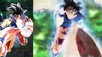 Ultra Instinct Goku References (Side By Side)