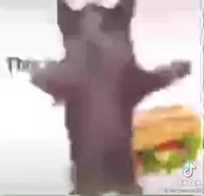 Moldy, crusty sandwich