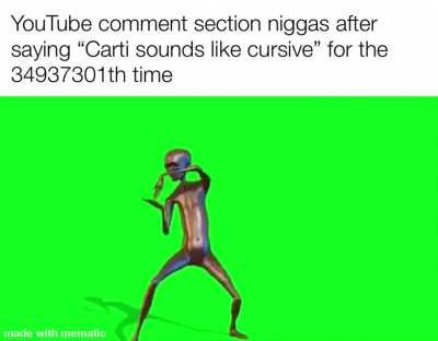 YouTube comment section isn’t creative