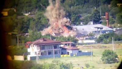 RU Pov: Archive Footage of Guided Artillery