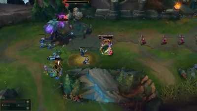 Poppy 1v2 tower dive outplay