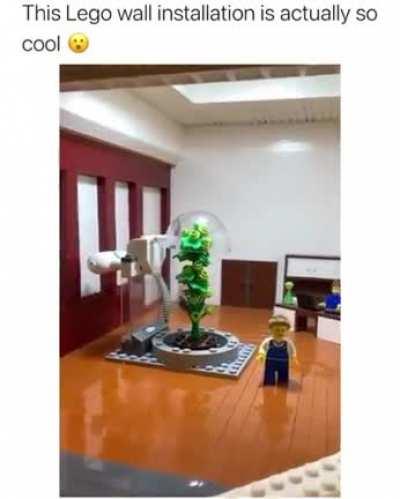 The pockets in this Lego wall