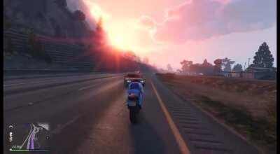 And for my next trick, I will make this motorcycle disappear!!