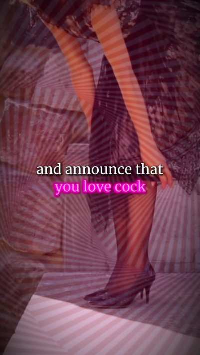 Wear high heels, be the girl