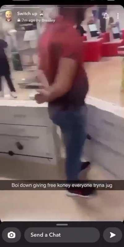 People buying tellys with their free money from bank of Ireland 