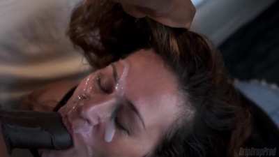 She kept on sucking after she got glazed