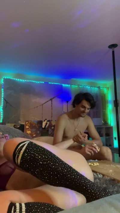 After sex snack with my sweet boy! He’s growing up so fast!