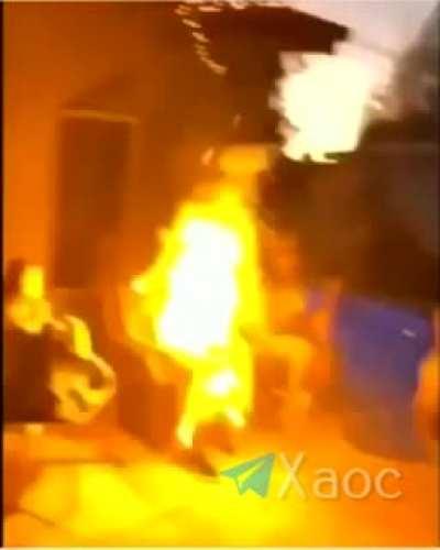 This girl is on fire 🔥