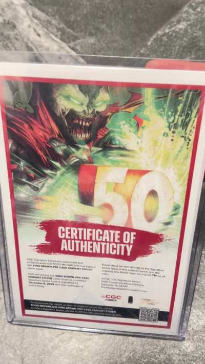 King Spawn #50 1:250 McFarlane Signed w/ Authentication! 🔥🔥🔥(HellSpawnCollector)