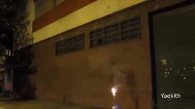 Firework in city, a wombo combo