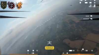 Interception of Russian drones by Ukrainian 117th Heavy Mechanized Brigade's UAV units. Pokrovsk direction.