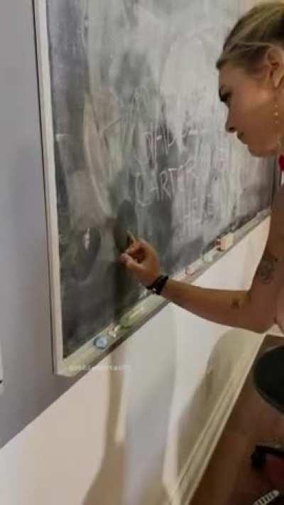 Leaving My Mark on The Blackboard [OC]