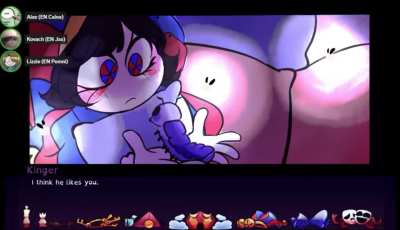 Funny Moment between TADC VAs playing a fan game.