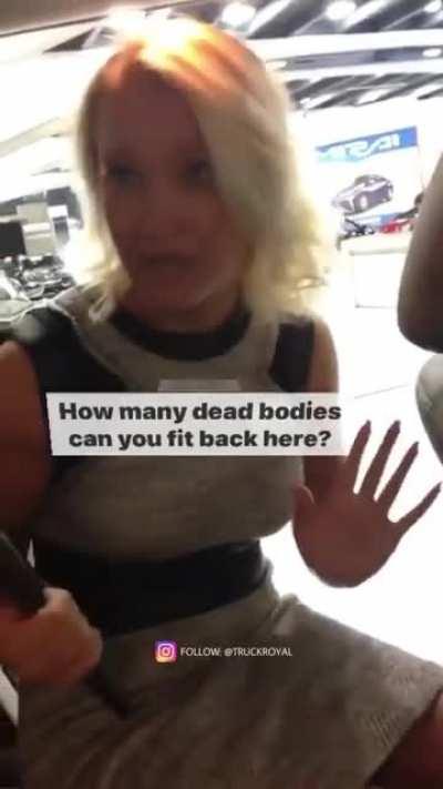 The only true way to calculate space. Dead bodies!