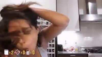 How she gags on cock