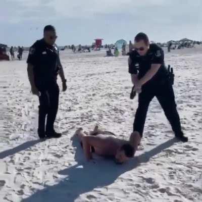 Guy gets arrested for disorderly boner