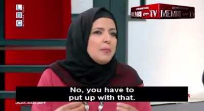 Women supporting men beating their wifes on national television