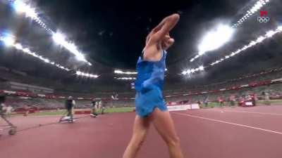 The moment Mutaz Essa Barshim of Qatar and Gianmarco Tamberi of Italy decide to share the Gold in the Mens High Jump